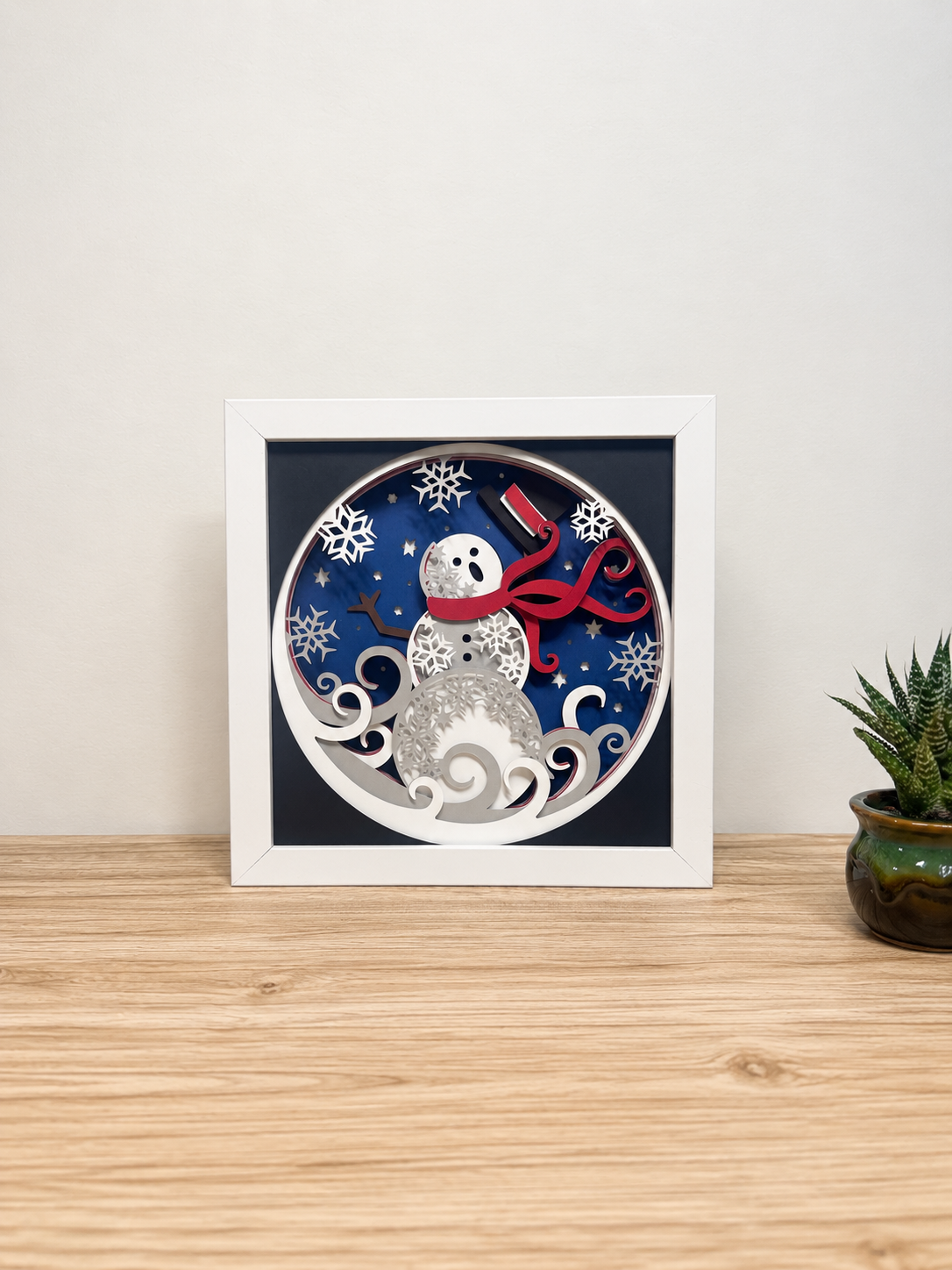 Snowman Cutie | 8″ × 8″