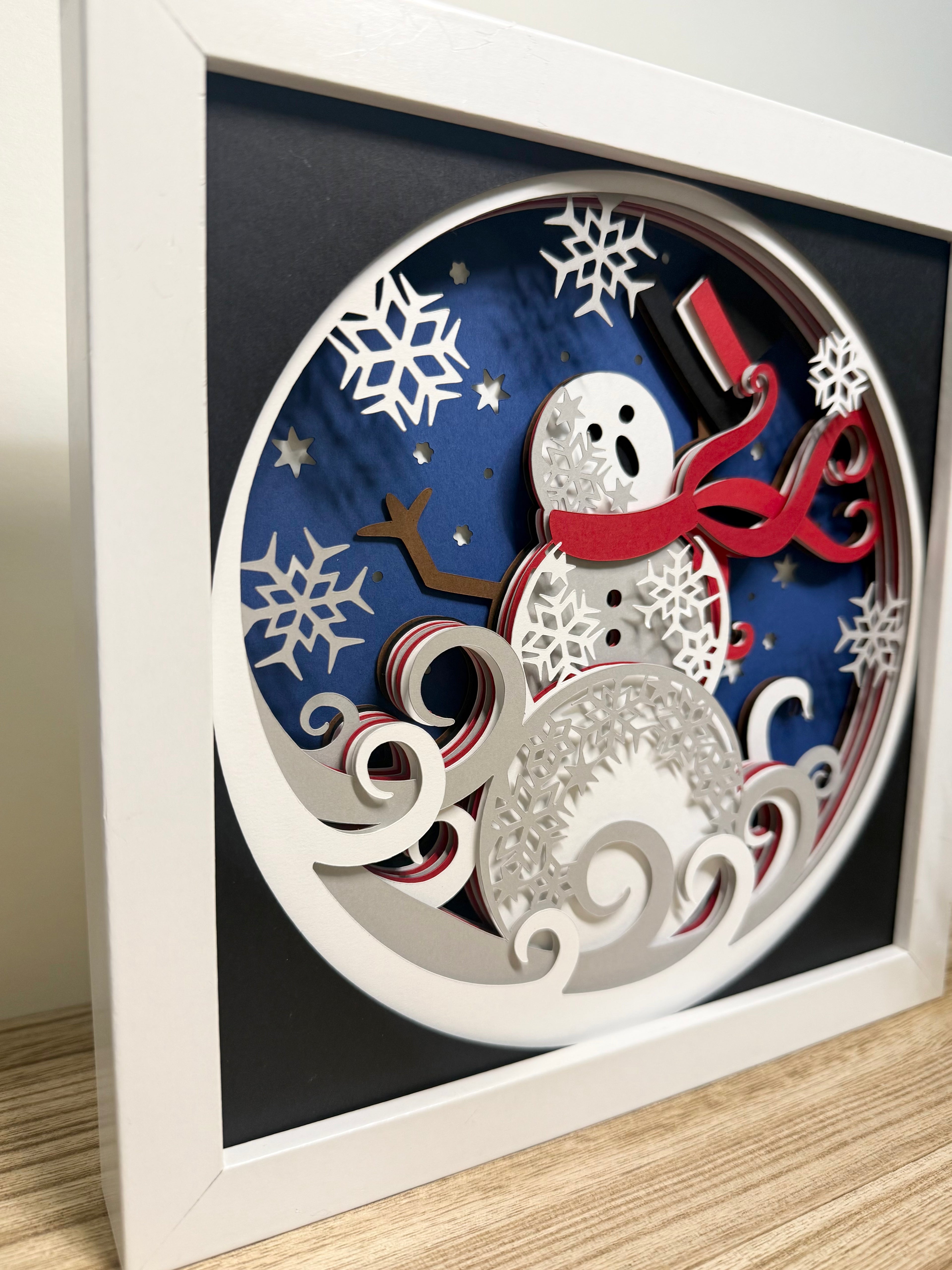 Snowman Cutie | 8″ × 8″