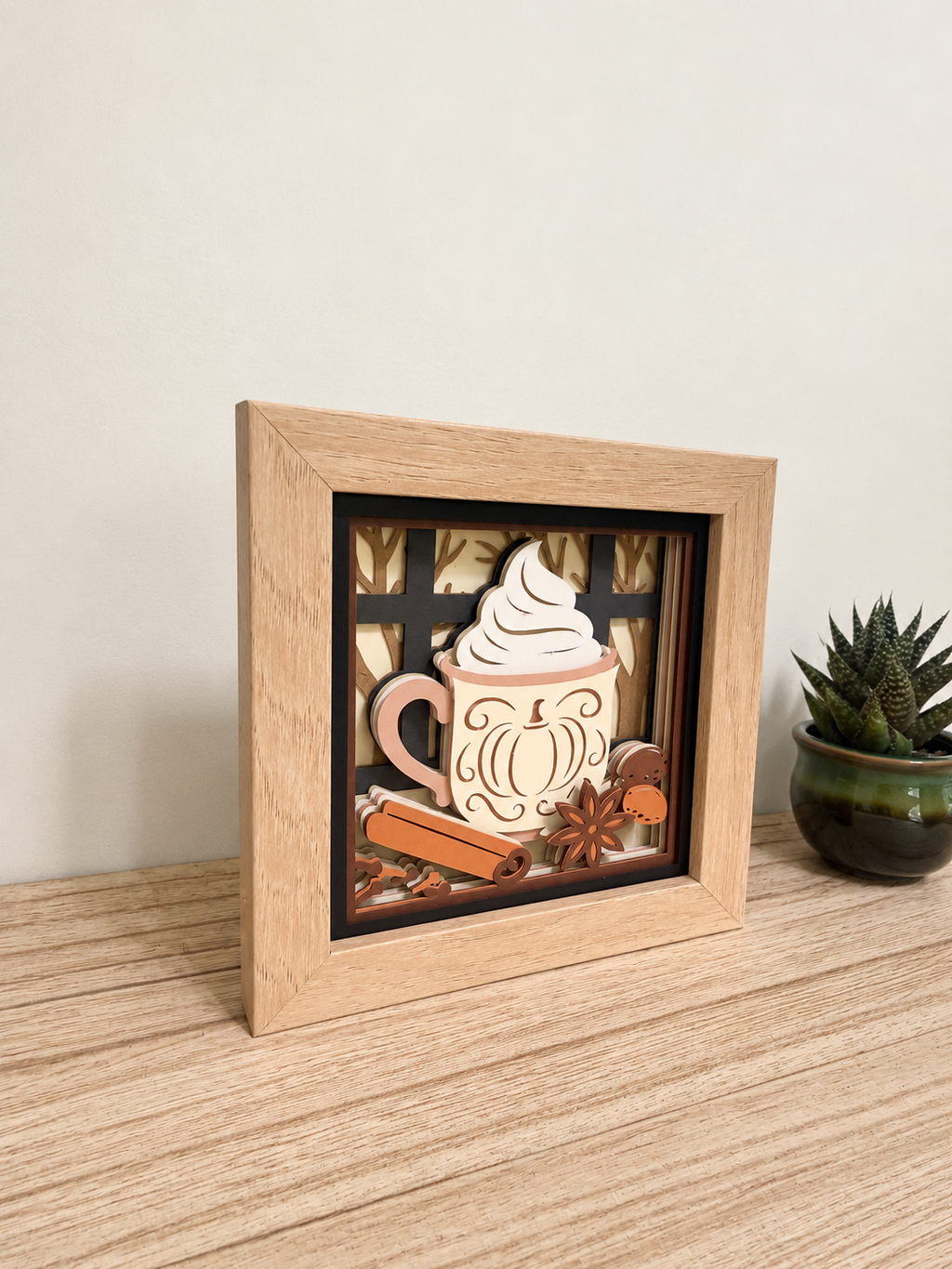 Pumpkin Spice Latte Mini | 5″ × 5″