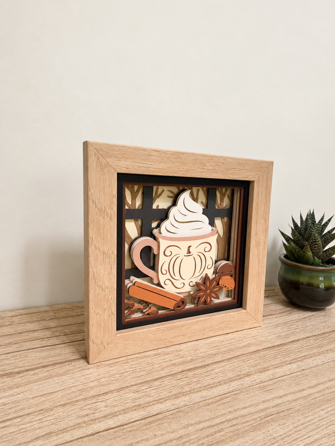 Pumpkin Spice Latte Mini | 5″ × 5″