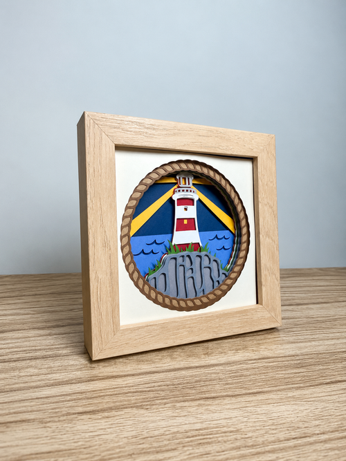 Coastal Lighthouse Mini | 5″ × 5″