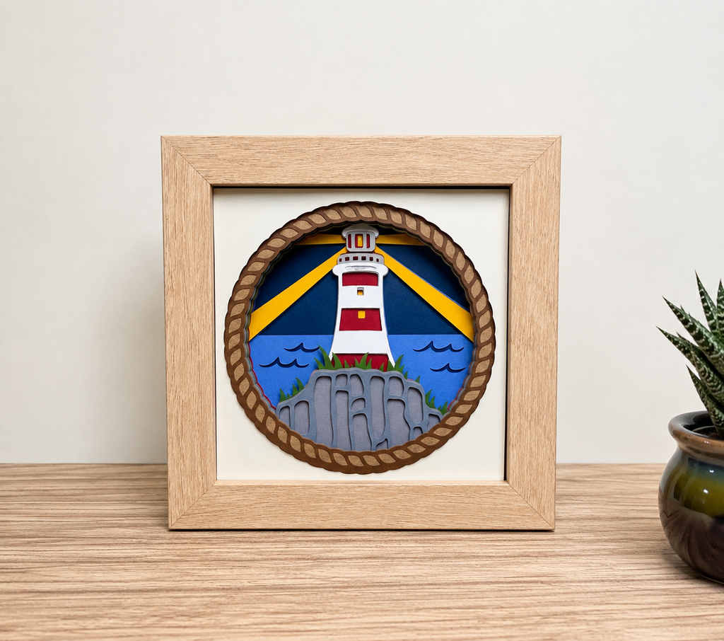 Coastal Lighthouse Mini | 5″ × 5″