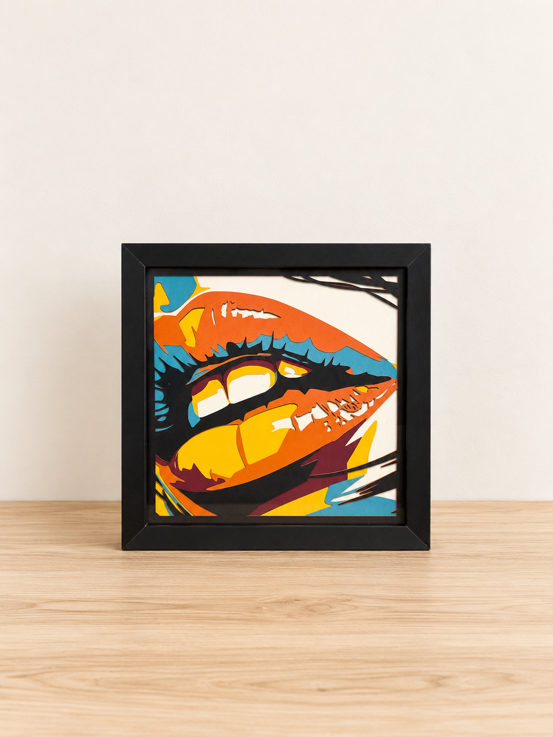Colorful Lips | 8” × 8”