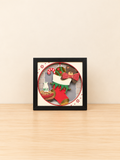 Christmas Stocking & Teddy Bear | 8” × 8”